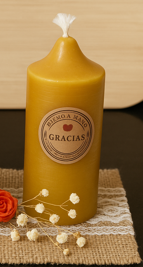 Vela de cera de abeja