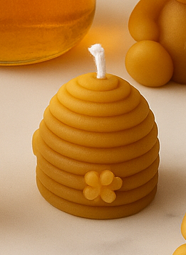 Vela pequeña de cera de abeja